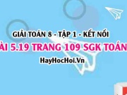 Bài 5.19 SGK Toán 8 tập 1 Kết nối tri thức